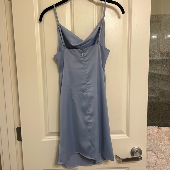 UO Urban Outfitters Mallory Cowl Neck Slip Dress Light Blue NWT never worn! - Picture 6 of 9